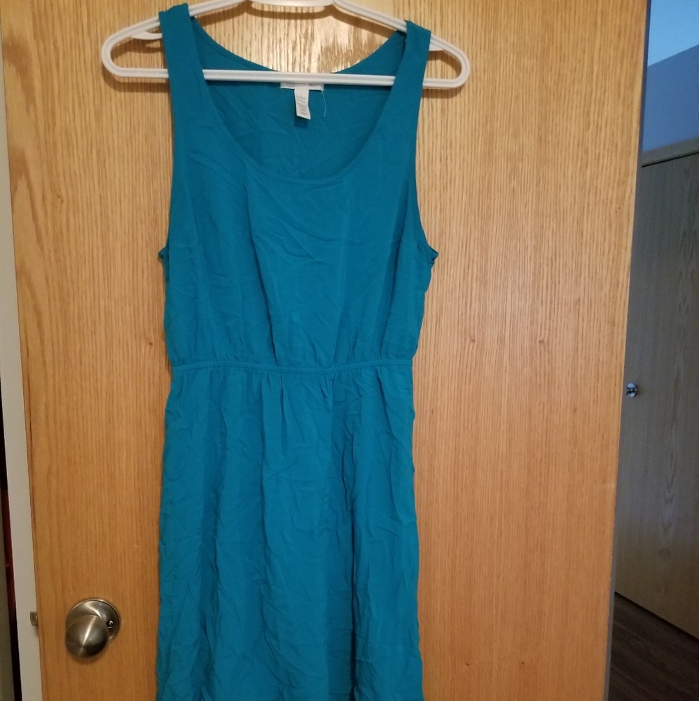 Ambiance Apparel Women's blue summer dress, size large
